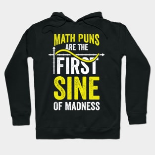 Math Puns Are The First Sine Of Madness Hoodie